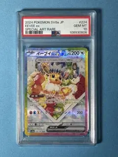 イーブイex sar psa10 ケーキ PSA10 ポケモンカード SAR イーブイex 224/187 美品 鑑定品 2024