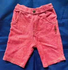 キッズ赤 ハーフパンツ ブランドタグ付き100サイズ