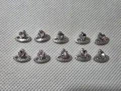 メタル製ネイルパーツ ハート型 10個セット