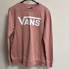 【希少カラー】VANS ヴァンズ スウェット ロゴプリント ピンク