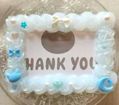 【B８】ホイップデコ　トレカケース　ブルー　水色★韓国　y2k トレカ　硬質