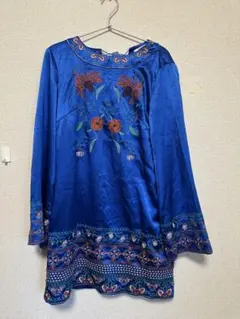 花柄刺繍チャイナドレス