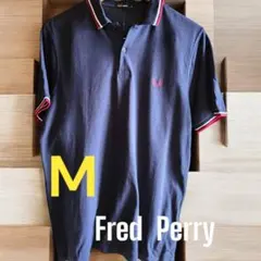 大幅値下【超美品】フレッドペリー ポロシャツ ネイビー メンズ Ｍ 半袖