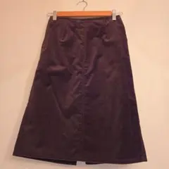 コーデュロイ ダークブラウン タイトスカート 未着用