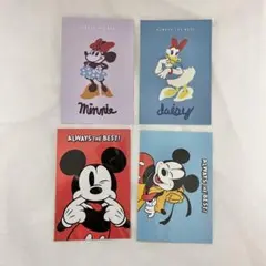 【新品】ディズニー　ポストカード　4枚セット　ミッキー　ミニー　デイジー