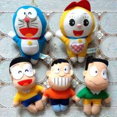 ドラえもん パタパタ サッカー ぬいぐるみセット☆ワールドカップ