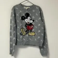 マークジェイコブス ミッキーマウス スパンコール スウェット（グレー）【コラボ】