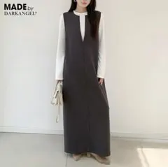 Dark Angel キーネックワンピース　M チャコール