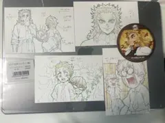 キメツ学園 バレンタイン編 ポストカード4枚セット 【コースターのオマケ付き】