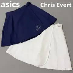 Chris Evert テニス スコート 2枚セット ネイビー ホワイト新品のサムネイル
