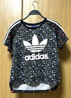adidas 花柄 半袖 Tシャツ S