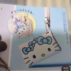 mini 5月号 付録 ハローキティの サフィアーノレザー調マルチケース