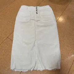 Heather クリーム色 タイトスカート Sサイズ