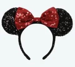 ディズニー　公式　ミニーマウス スパンコールカチューシャ