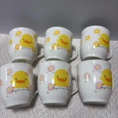 マザーグースの森　レア ぴよちゃん マグカップ 6個セット　ばら売り不可 マザーグースの森 ピヨちゃん マグカップ 黄色 ひよこ キャラクター