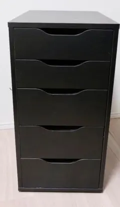 【僕チーズ様】IKEA ALEX ブラック 5段チェスト 僕チーズ様】IKEA ALEX ブラック 5段チェスト - メルカリ