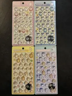 【正規品】ボンボンドロップシール ちいかわ 第一弾 4枚セット コンプ