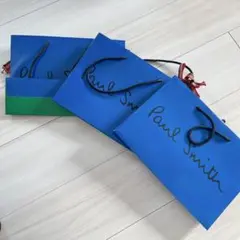 【3枚】Paulsmith ポールスミス ショップ袋　紙袋　プレゼント