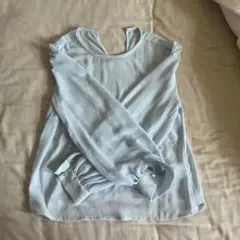 Ambre Neige シアーブラウス ブルー