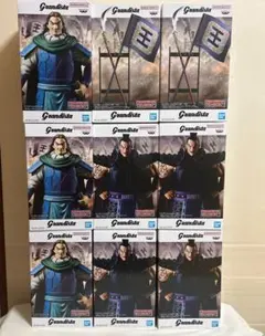 9個■キングダム Grandista 王騎 騰 旗・矛 フィギュア まとめ売り