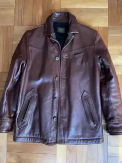 ロストコントロール　レザーカーコート　size3 中古・古着通販】LOST CONTROL (ロストコントロール) レザーカー