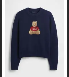 gap カシミアタッチ　ブラナンベア　ロゴ　セーター　レディース　xs
