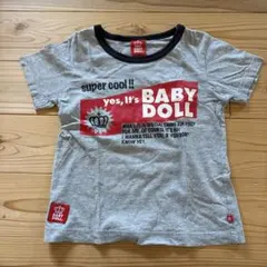 BABYDOLL グレー Tシャツ　110㎝