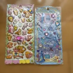 クマとスノープリンセスのシールセット