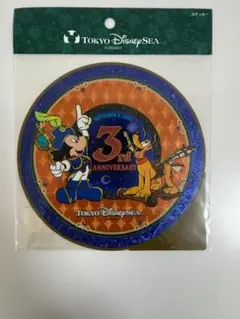 東京ディズニーシー 3周年記念ステッカー