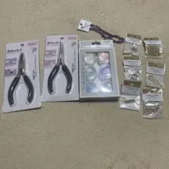 ハンドメイド道具、資材まとめ売りレジン ビーズ 初心者セット