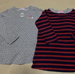 ミキハウス ホットビスケッツ 長袖トップス 80 90 女の子 まとめ売り