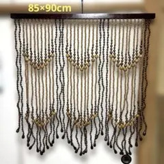木製簾 すだれ 珠のれん ウッドカーテン 昭和レトロ ヴィンテージ ②