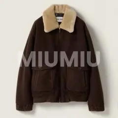 定価59.4万】miumiu レジン仕上げ ポプリン ボンバージャケット - メルカリ