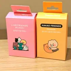 チュンシクTmoneyカカオフレンズ韓国交通カードキーホルダーLINE2個セットのサムネイル