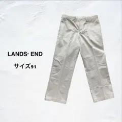 ランズエンド　テーラードフィット 綿パンツ メンズ 91 ストレッチ　白　XLのサムネイル