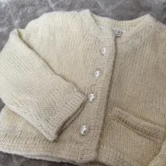 プティマイン　ニット　カーディガン　100-110cm