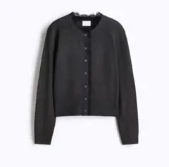 h&m レーストリムカーディガン