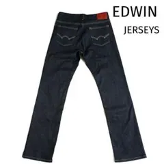 EDWIN　JERSEYS　ストレッチデニム　レギュラーストレート　サイズLのサムネイル
