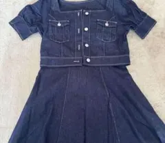 REDYAZEL デニムセットミニワンピース 半袖 レディース Sサイズ