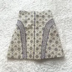 LOUIS VUITTON スカート ジャガード織 ラメ 紐ロゴ刻印 ボタニカルのサムネイル