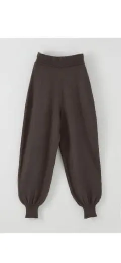 CITEN ＜CITEN＞バルーンシルエット ニットパンツ カラーブラウン