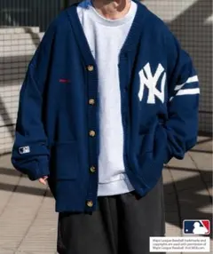 【Perushu×MLB】レタードカーディガン