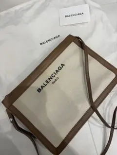 【付属品あり】BALENCIAGA キャンバス レザー ショルダーバッグのサムネイル
