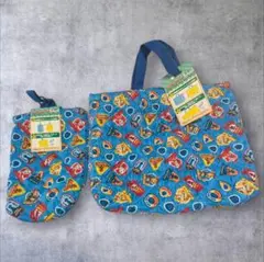 【お買い得！！】パウ・パトロール　リバーシブル手提げ袋とシューズバッグセット