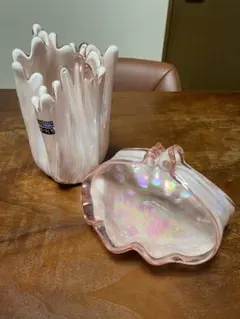 KURATA クラフトガラス 花瓶 フラワーベース アートガラス