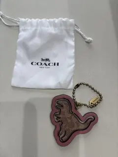 COACH コーチ 恐竜型 スカルティラノ レキシー メタルキーホルダー