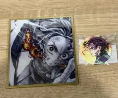 Webショップくじ 竈門炭治郎 アクリル色紙 缶バッジ