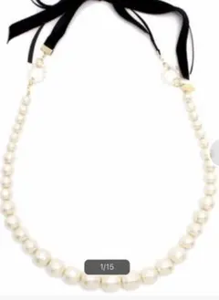 美品【KATHARINE ROSS】 コットンパールネックレス