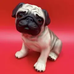 Demain ドマン　イタリア製　パグ　陶器　置物　インテリア　犬