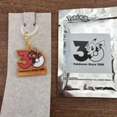 ポケモン 30周年 ポケチャーム ロゴマスコット2 アクリルチャーム　ニャビー
